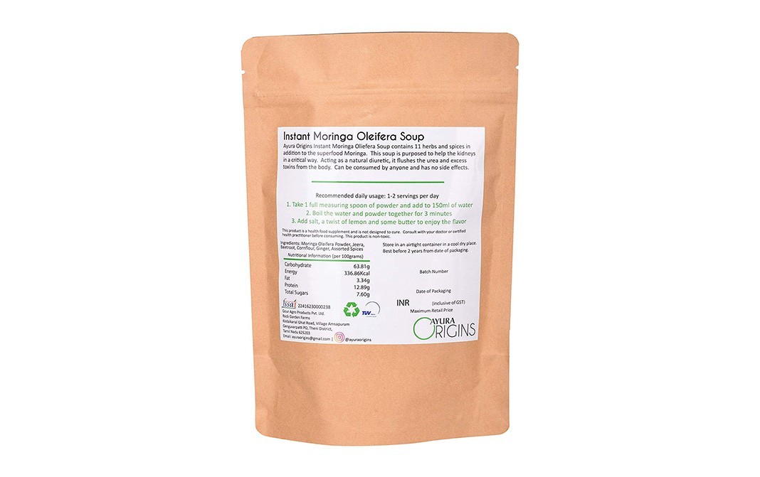 Ayura Origins Instant Moringa Oleifera Soup   Pack  200 grams